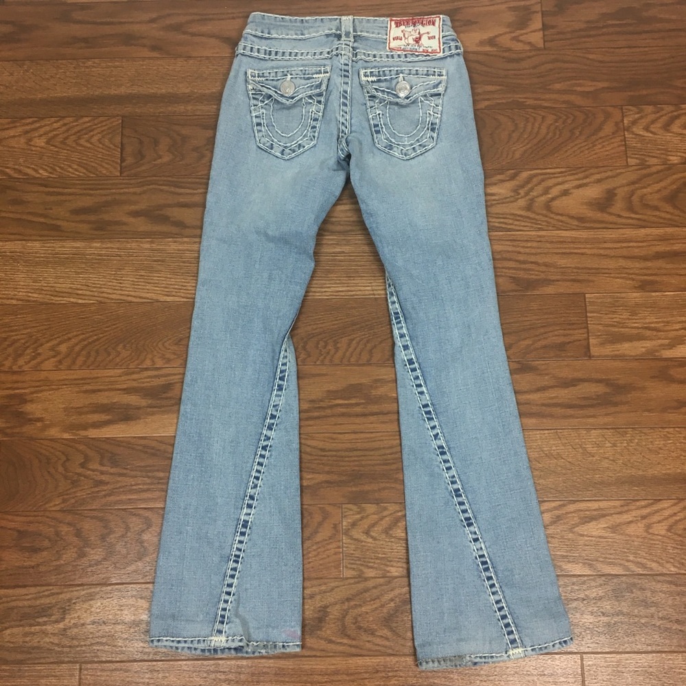 True Religion Joey Super T Boot Cut Jeans Light